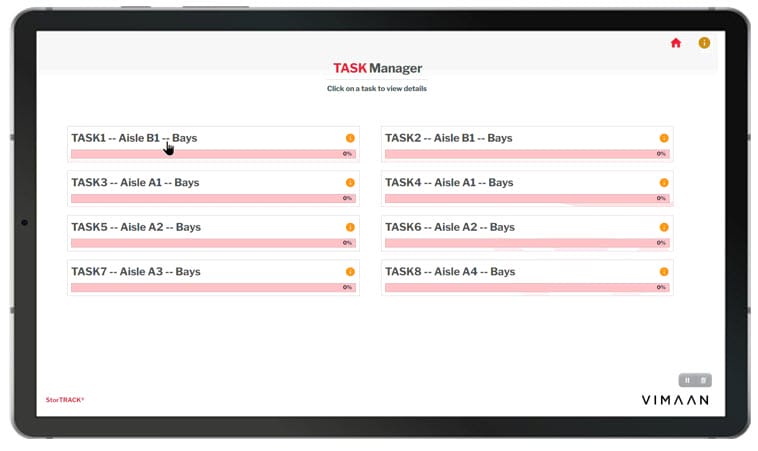 Easy to use StorTRACK Task Manager aids in cycle counting missions