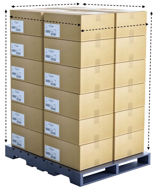 Dimensioning pallets with PalletSCAN 